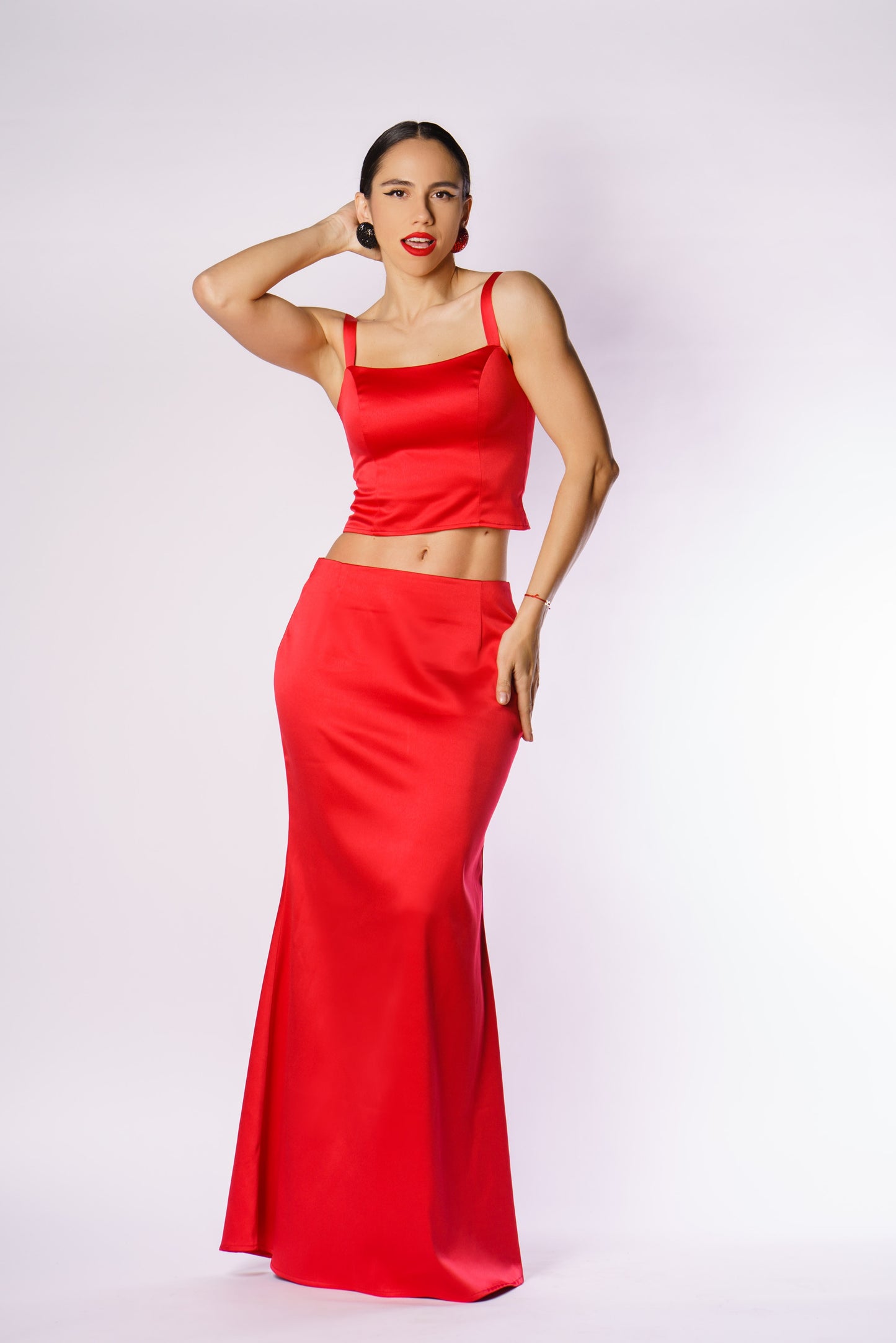 Fusta - Jupe Rouge Maxi