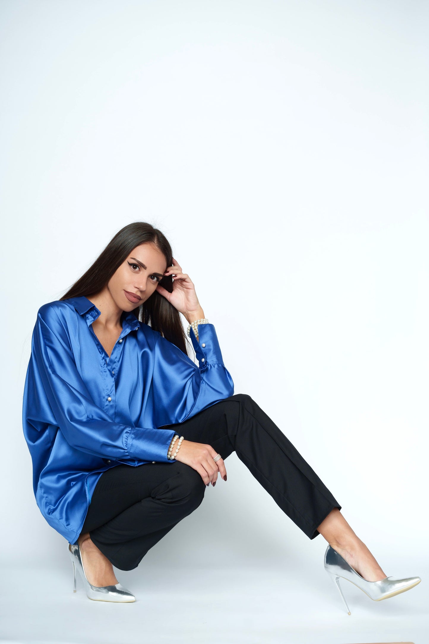 Camasa satin - La Chemise Bleu
