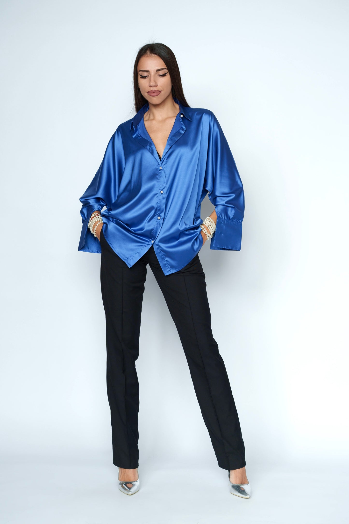 Camasa satin - La Chemise Bleu