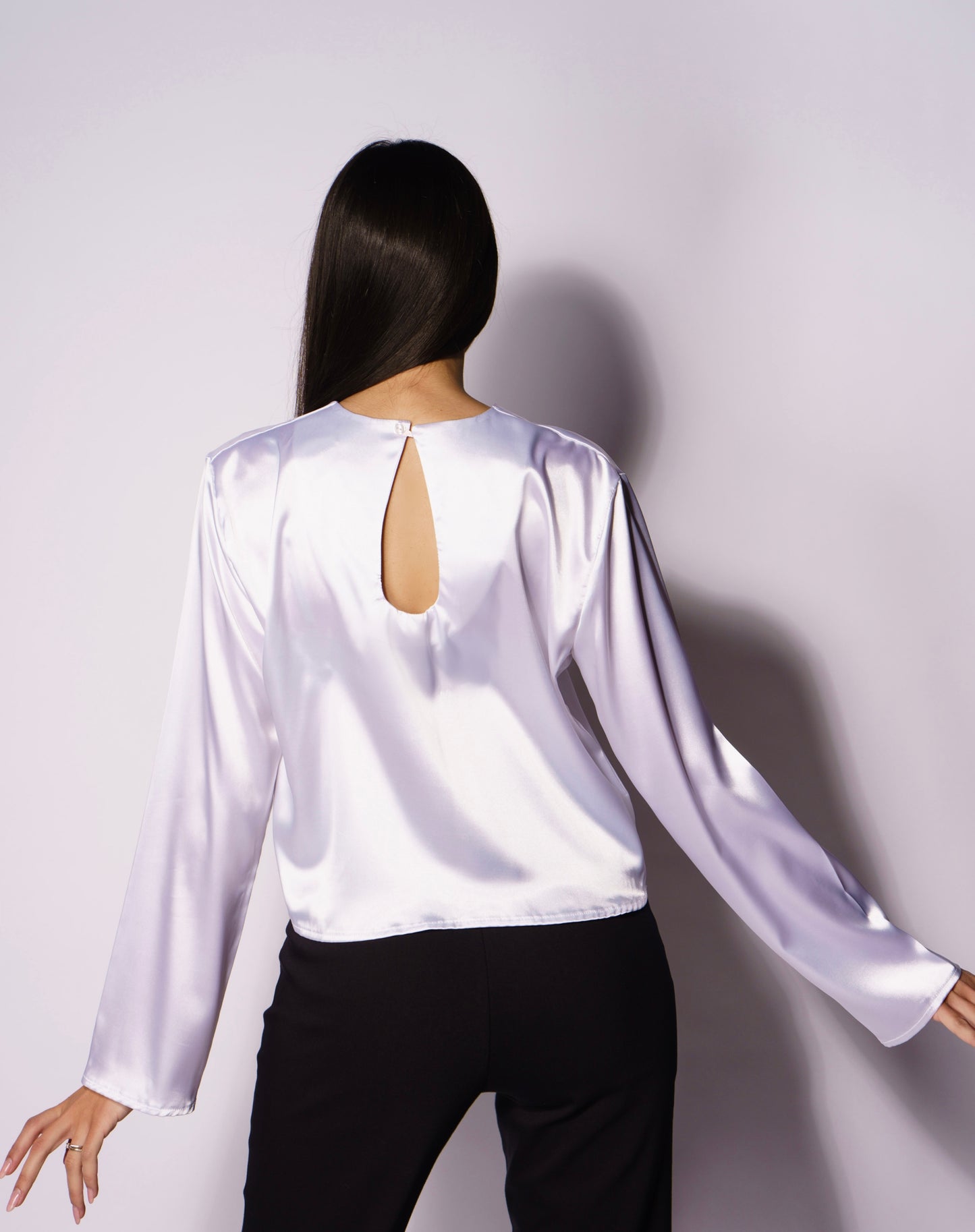 Bluza Satin - Satin Blouse Blanche