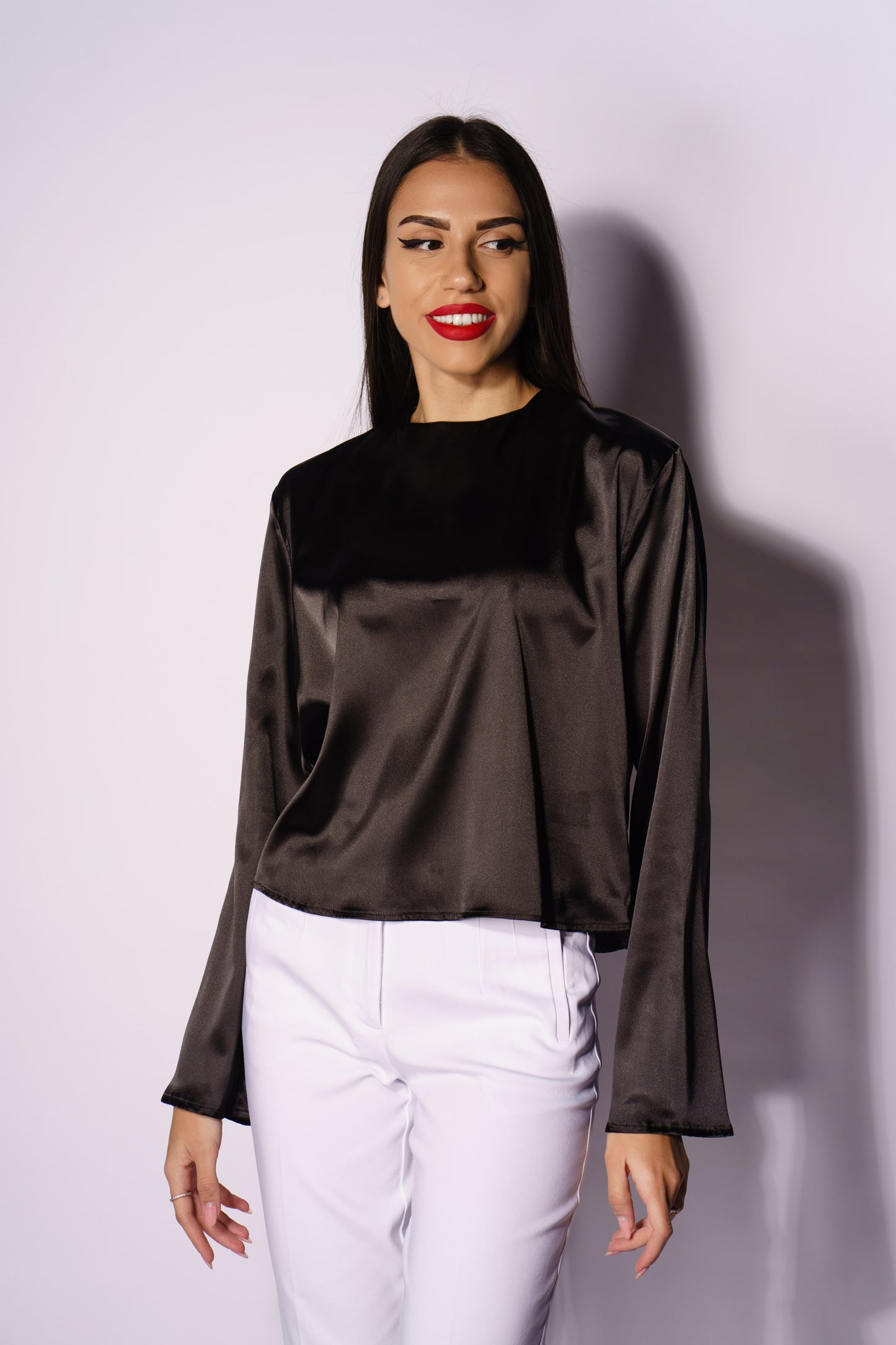 Bluza Satin - Satin Blouse Noire